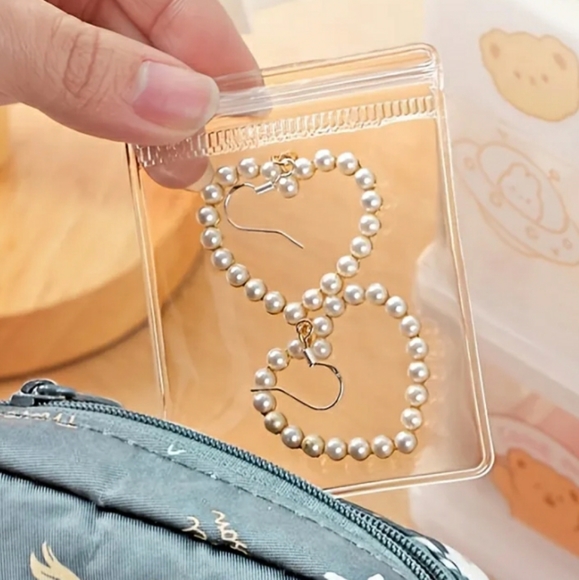 Jewelry Maker Essentials Clear Storage Bags Thank You Cards - Picture 15 of 16